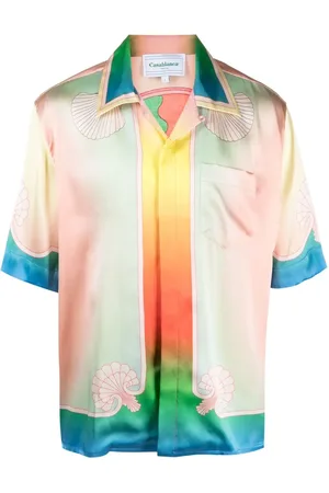 Casablanca Camisa con estampado en contraste