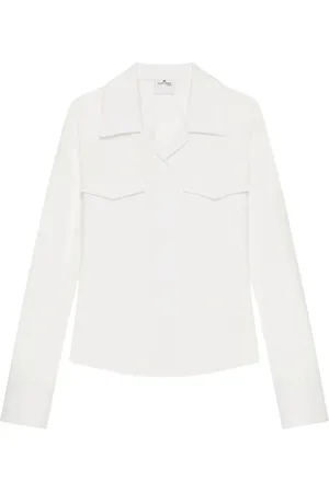 Courrèges Camisa con dos bolsillos con solapa