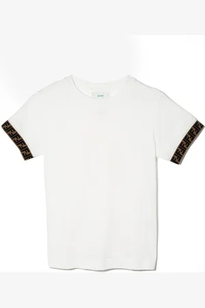 Fendi Camiseta con ribete del motivo FF