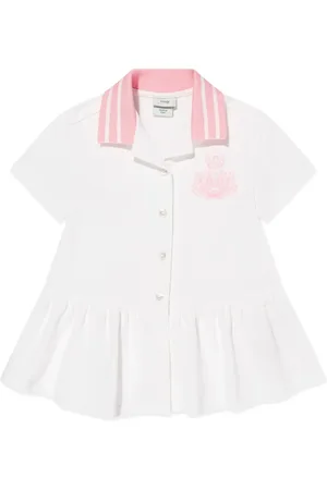 Fendi Vestido de algodón plisado