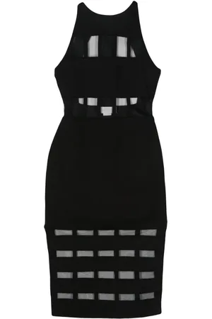 GENNY Vestido midi semitranslúcido