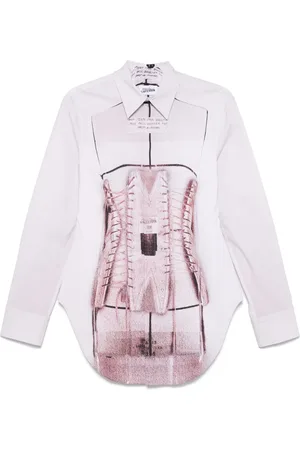 Jean Paul Gaultier Camiseta con estampado trompe l