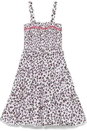 MONNALISA Vestido con estampado de leopardo