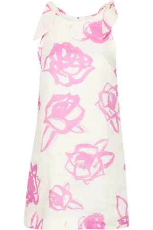 Msgm Vestido corto con motivo de rosas