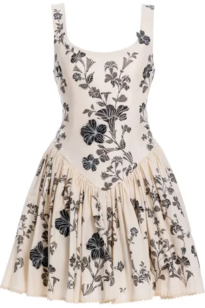 Agua by Agua Bendita Vestido Pluma Guayacan corto