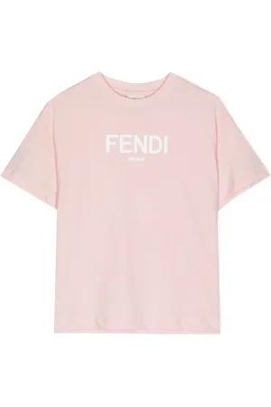Fendi Camiseta tipo jersey con logo estampado