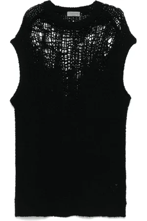 YOHJI YAMAMOTO Top de punto flojo