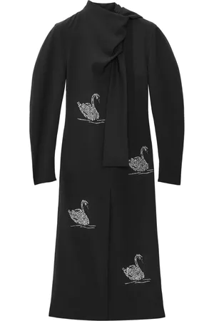 Msgm Vestido largo con apliques de strass