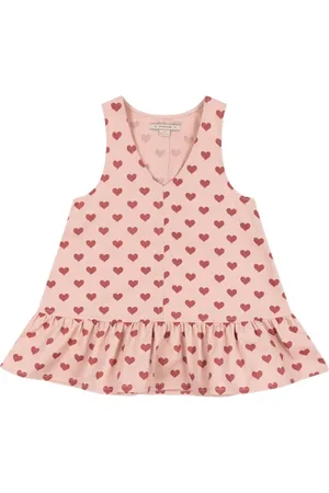 Konges Sløjd Vestido con estampado de corazones