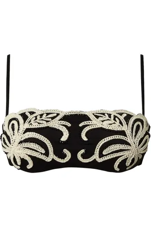 Twin-Set Top de bikini con apliques de strass