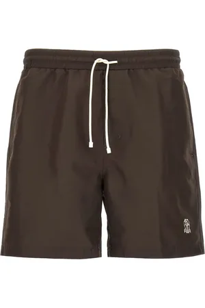 Brunello Cucinelli Bañador con logo