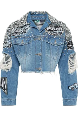 Philipp Plein Chaqueta vaquera corta