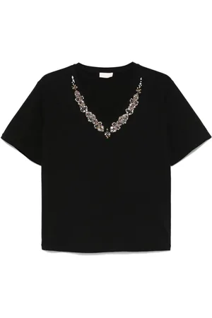 Liu Jo Camiseta con detalle de cuentas