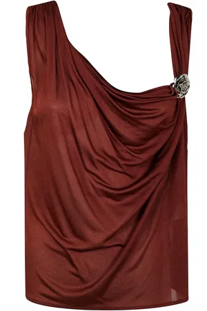 BLUMARINE Top con detalle de broche