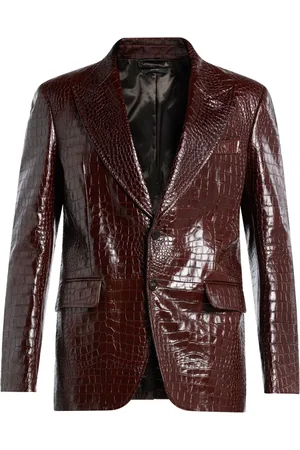 Tom Ford Blazer con efecto de piel de cocodrilo