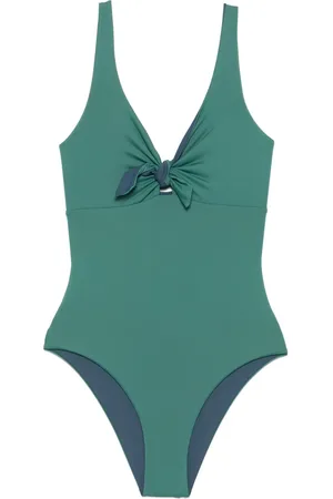 FISICO Bañador con detalle drapeado