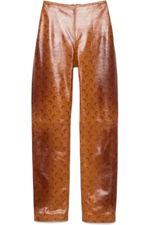 Marine Serre Pantalones con estampado Moon