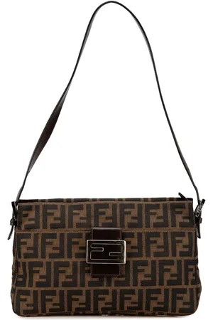 Fendi Bolso de hombro de lona con motivo del monograma Zucca característico 2000-2010