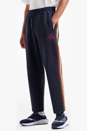 EA7 Pantalones de chándal de algodón stretch