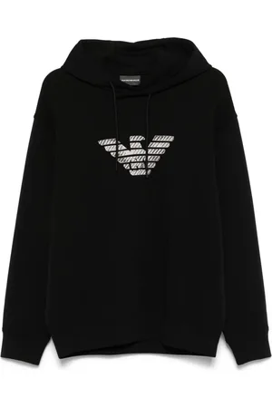 Emporio Armani Sudadera con capucha y logo bordado