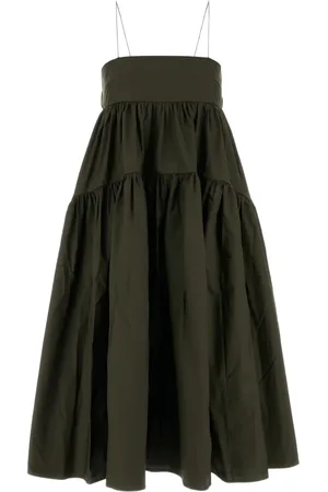 Cecilie Bahnsen Vestido midi de algodón