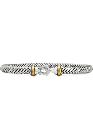 David Yurman Pulsera Buckle Classic Cable de 5 mm en oro amarillo de 18 ct y plata de ley