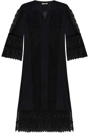 By Malene Birger Vestido midi con panel de encaje