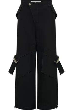 DION LEE Pantalones rectos con bolsillos cargo