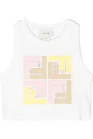 Fendi Top sin mangas con estampado FF