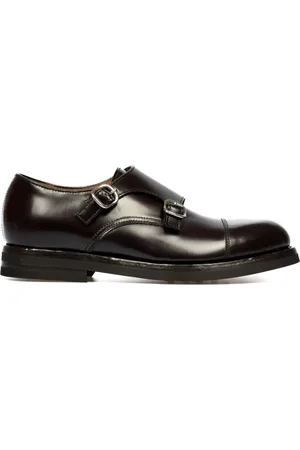 Green george Zapatos monk de piel