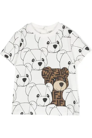 Fendi Camiseta con estampado de oso