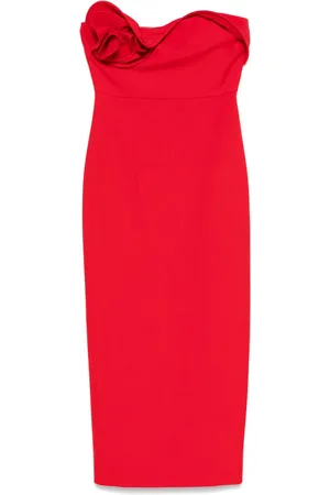 Roland Mouret Vestido midi drapeado