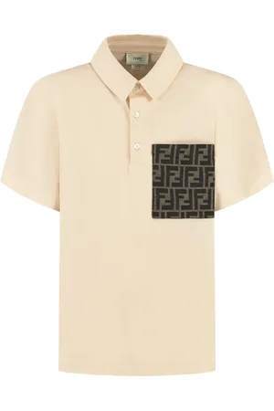 Fendi Polo de tejido jersey