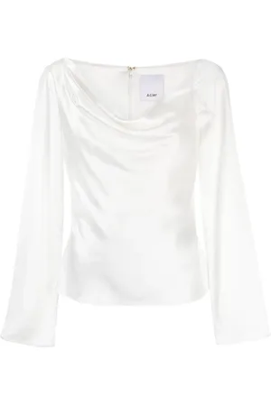 Acler Blusa Hallett de manga larga