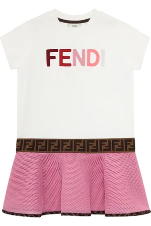 Fendi Vestido con logo bordado