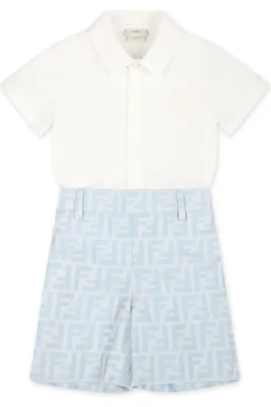 Fendi Pelele con logo en jacquard