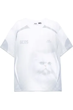 GCDS Camiseta con motivo de gato
