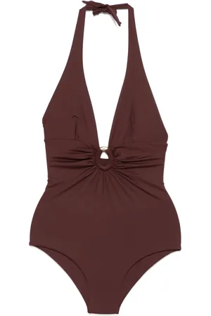 FISICO Bañador con cuello halter