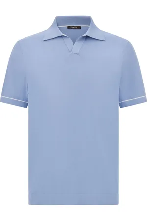 Boggi Milano Polo de punto fino de algodón