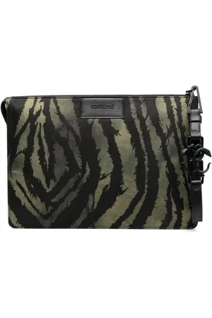 Roberto Cavalli Cartera con estampado de tigre