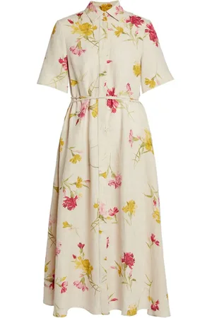 Erdem Vestido camisero con estampado floral