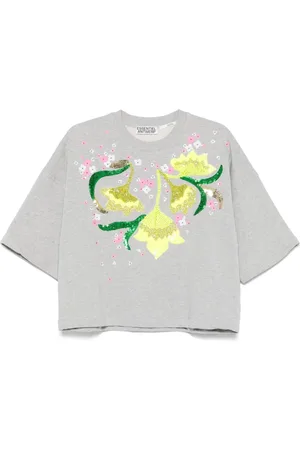 Essentiel Antwerp Camiseta de algodón con lentejuelas