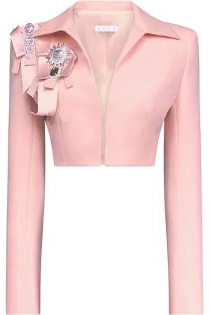 AREA Chaqueta corta con detalles de cristal