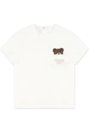 Fendi Camiseta con logo bordado