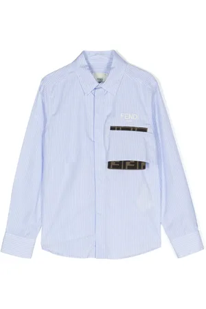 Fendi Camisa con logo bordado