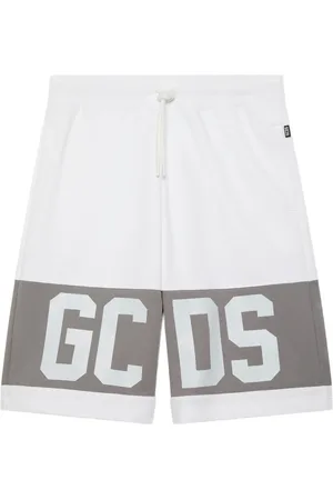 GCDS Pantalones cortos de chándal con franjas del logo