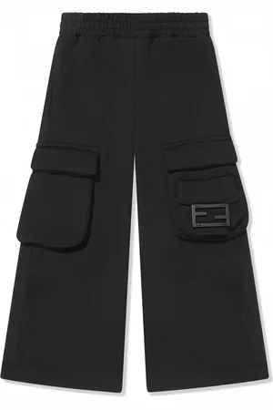 Fendi Pantalones cargo con placa FF
