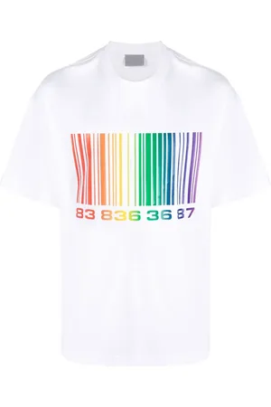 VTMNTS Camiseta con código de barras estampado
