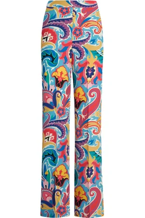 Etro Pantalones palazzo con estampado floral