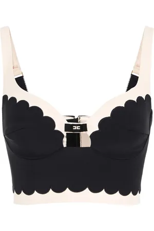 Elisabetta Franchi Top con parche del logo